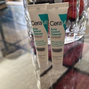 CeraVe Acne Control Cleanser - White and Teal Brand New .34 Fl Oz